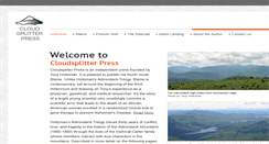 Desktop Screenshot of cloudsplitterpress.com