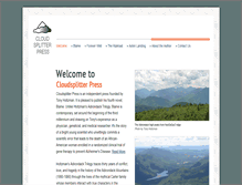 Tablet Screenshot of cloudsplitterpress.com